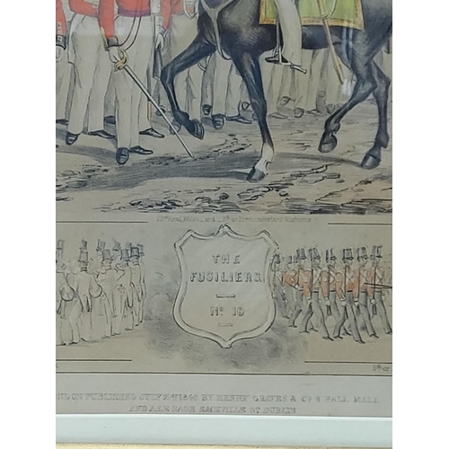 119 - Antique framed military picture