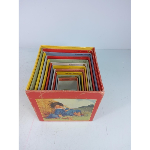 262 - Vintage stacking Nursery Rhyme boxes