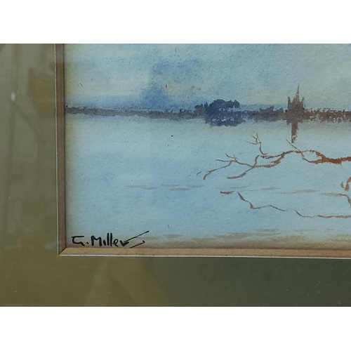 298 - Gilt framed river scene