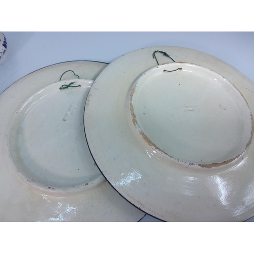 299 - Plates. candlesticks etc