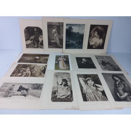 338 - Qty of antique engravings and photogravures, framed and unframed, some local Kent