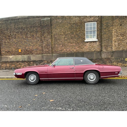 4 - 1969 Ford Thunderbird coupe in an eclectic maroon colour. This lovely late 60s American classic come... 