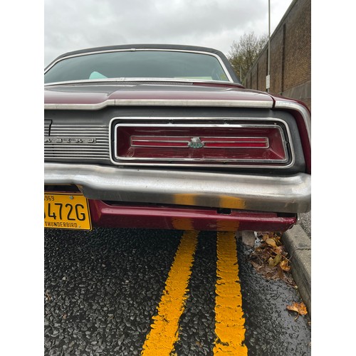 4 - 1969 Ford Thunderbird coupe in an eclectic maroon colour. This lovely late 60s American classic come... 