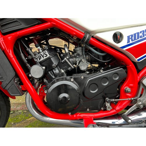 11 - Red Yamaha RD350, Registration A517 YCY with two owners from new, first registered in 1983, this Mot... 