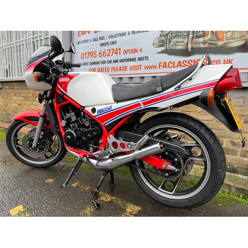 11 - Red Yamaha RD350, Registration A517 YCY with two owners from new, first registered in 1983, this Mot... 