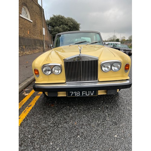 16 - 1978 Rolls Royce Silver Shadow II in a beautiful yellow colour. Comes with part paperwork, V5 presen... 