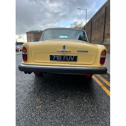 16 - 1978 Rolls Royce Silver Shadow II in a beautiful yellow colour. Comes with part paperwork, V5 presen... 