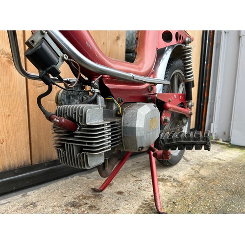 17 - Red Lem Motor ( Francoo Morini) 49cc moped, Registration TAO 559S. this  imported moped was first re... 