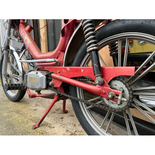 17 - Red Lem Motor ( Francoo Morini) 49cc moped, Registration TAO 559S. this  imported moped was first re... 