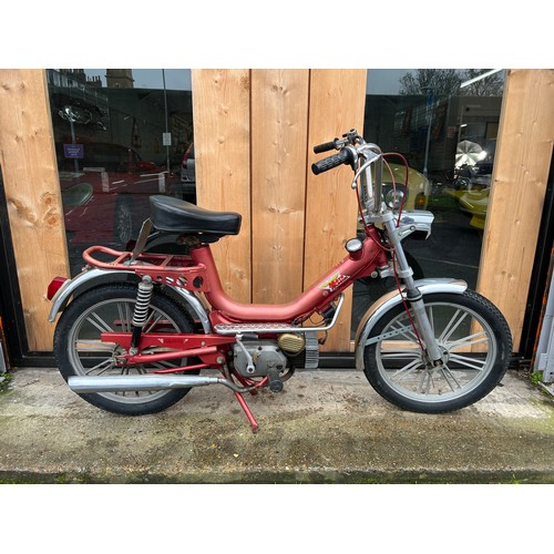 17 - Red Lem Motor ( Francoo Morini) 49cc moped, Registration TAO 559S. this  imported moped was first re... 