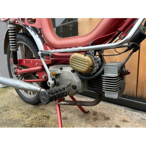 17 - Red Lem Motor ( Francoo Morini) 49cc moped, Registration TAO 559S. this  imported moped was first re... 