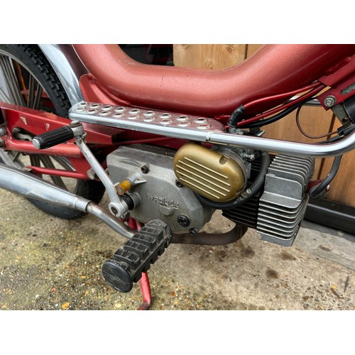 17 - Red Lem Motor ( Francoo Morini) 49cc moped, Registration TAO 559S. this  imported moped was first re... 