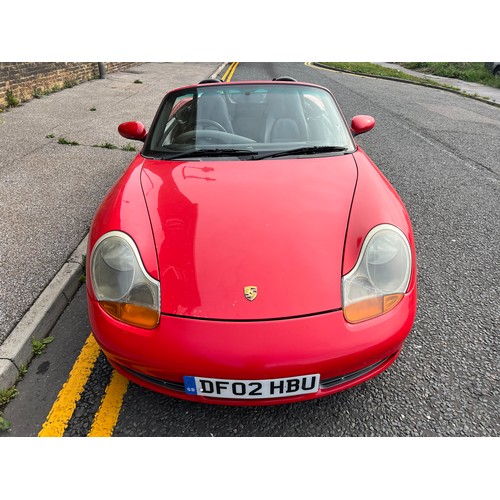 19 - Red 2002 Porsche Boxter S with 3.2L flat 6 engine, Registration is -  DF02HBU with only 77,286 Miles... 