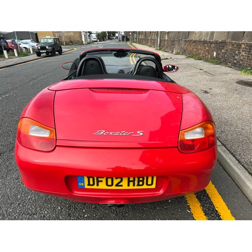 19 - Red 2002 Porsche Boxter S with 3.2L flat 6 engine, Registration is -  DF02HBU with only 77,286 Miles... 