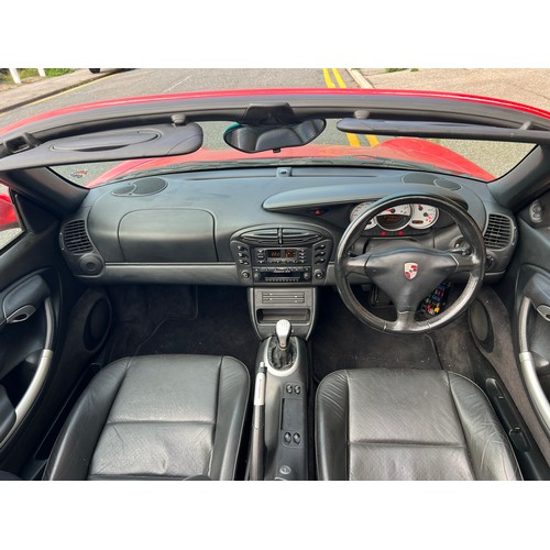 19 - Red 2002 Porsche Boxter S with 3.2L flat 6 engine, Registration is -  DF02HBU with only 77,286 Miles... 