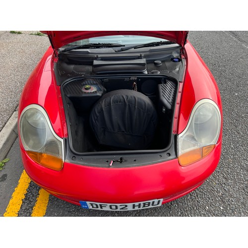 19 - Red 2002 Porsche Boxter S with 3.2L flat 6 engine, Registration is -  DF02HBU with only 77,286 Miles... 