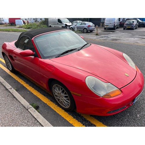 19 - Red 2002 Porsche Boxter S with 3.2L flat 6 engine, Registration is -  DF02HBU with only 77,286 Miles... 