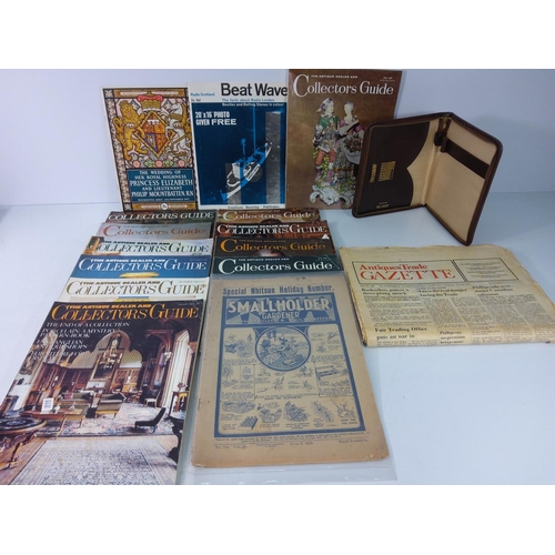 306 - Camera, ephemera and box of china