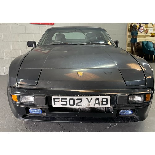 10 - Black Porsche 944 S with 16V Ventiler engine, 2.5L inline 4. The Registration is F502YAB, with 126,0... 