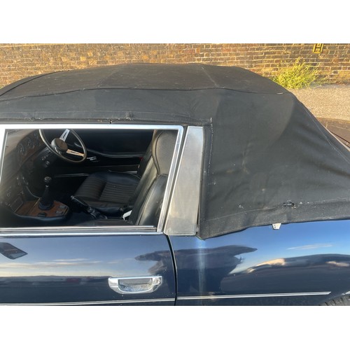 13 - 1971 dark blue Triumph Stag, registration: HDA 971J has only done 42,249 miles, 3L V8 engine, MOT an... 