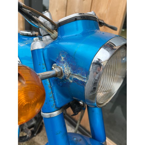 25 - Blue Honda CD 175 motorcycle, registration HKP 388N - First registered on 1st of April 1975, this be... 