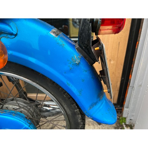 25 - Blue Honda CD 175 motorcycle, registration HKP 388N - First registered on 1st of April 1975, this be... 