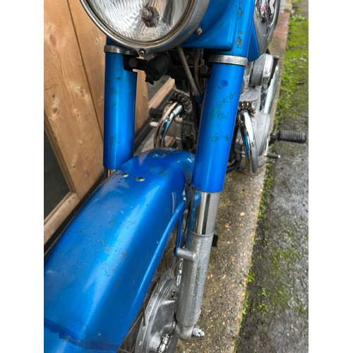 25 - Blue Honda CD 175 motorcycle, registration HKP 388N - First registered on 1st of April 1975, this be... 