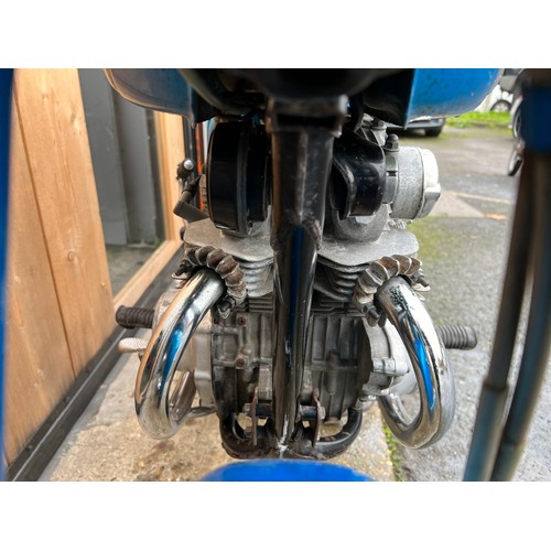 25 - Blue Honda CD 175 motorcycle, registration HKP 388N - First registered on 1st of April 1975, this be... 