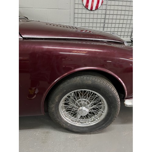 22 - Burgundy 1967 Daimler 250 with a v8 engine, Registration JTP 474F this vehicle is a non runner (no c... 