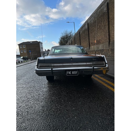 28 - 1968 Dodge Polara, painted in satin black with orange wheels, and matching orange rear tailgate deca... 