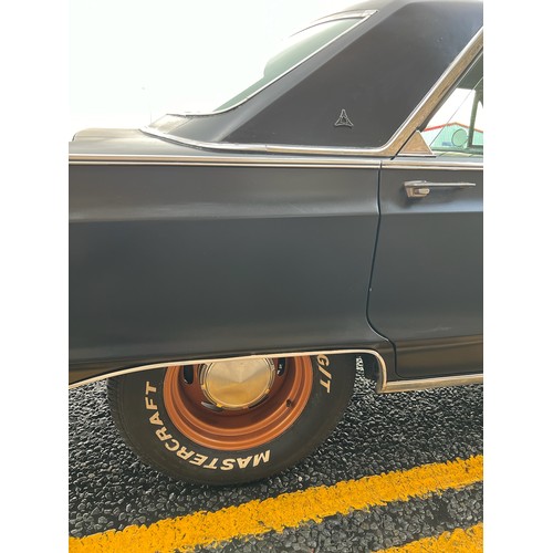 28 - 1968 Dodge Polara, painted in satin black with orange wheels, and matching orange rear tailgate deca... 