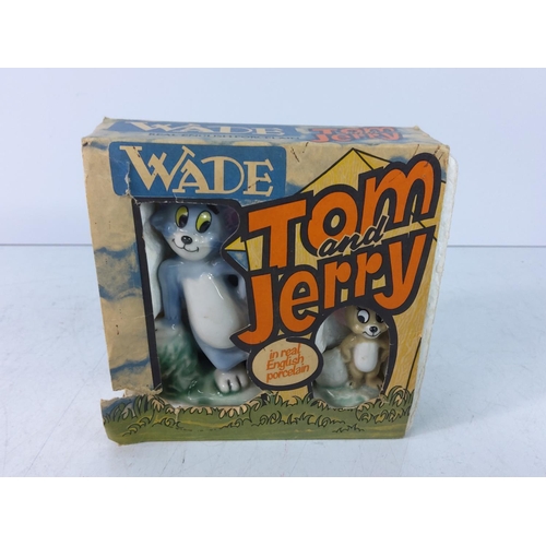 89 - Box of china ware and collectables including boxed Wade Tom & Jerry