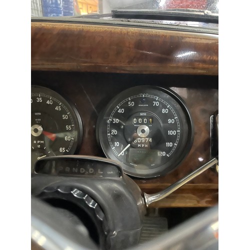 22 - Burgundy 1967 Daimler 250 with a v8 engine, Registration JTP 474F this vehicle is a non runner (no c... 