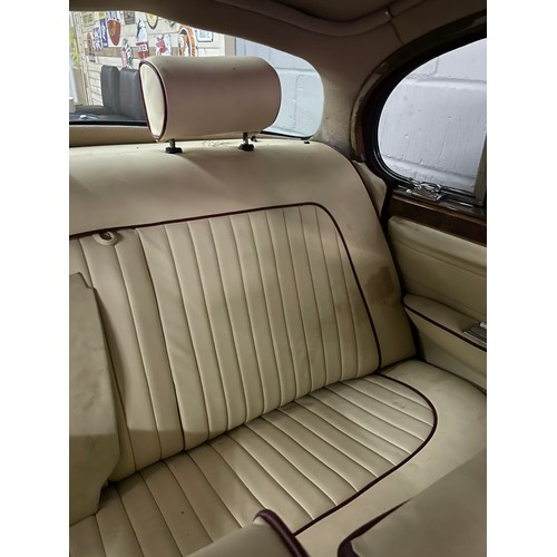 22 - Burgundy 1967 Daimler 250 with a v8 engine, Registration JTP 474F this vehicle is a non runner (no c... 