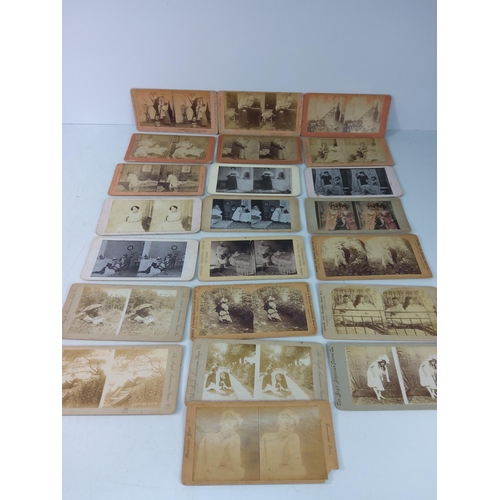 204 - Antique stereoscopic photographs