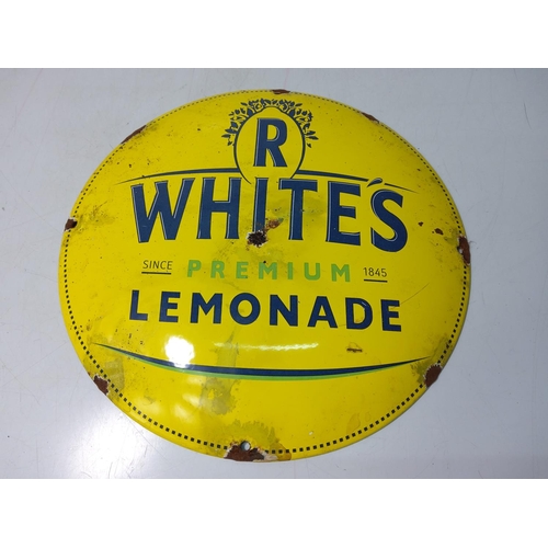 108 - R Whites lemonade enamel sign