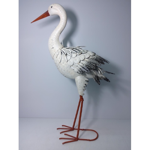 148 - Novelty metal garden crane, height 70cms