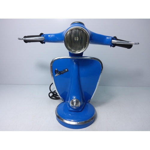 149 - Blue Vespa lamp