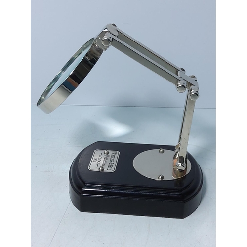 152 - Chrome desk magnifier