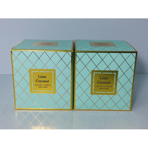 164 - 2 boxed lime coconut candles