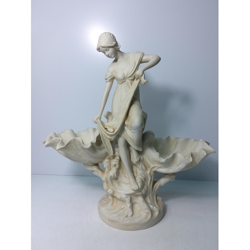 170 - Porcelain figure of a lady (centerpiece), 44cms in height