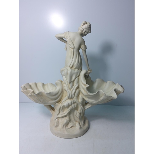 170 - Porcelain figure of a lady (centerpiece), 44cms in height