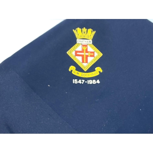 265 - Naval cap, ribbons, patches, badges etc