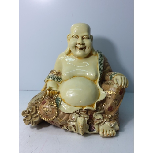 187 - Large Buddha figure, 32 x 34cms