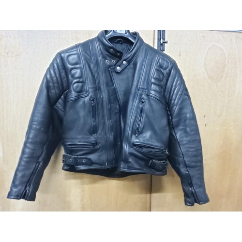 61 - Leather motorcycle jacket