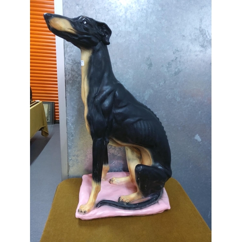 179 - Fibreglass figure of a large dog, height 90cms