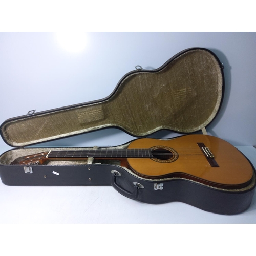 42 - Cased acoustic guitar