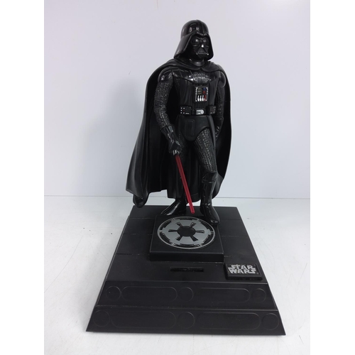 11 - 2 Star Wars figures/money boxes on plinths