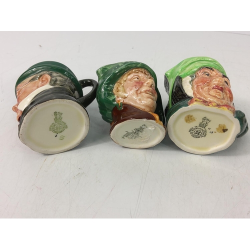 56 - 24 miniature Doulton Toby jugs