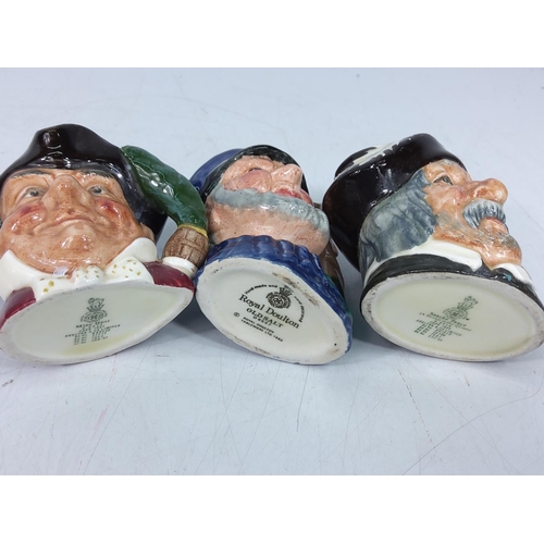 56 - 24 miniature Doulton Toby jugs